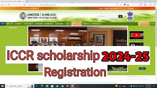 How to register in ICCR Scholarship 202425  How to Apply ICCR Scholarship 202425 [upl. by Nohcim]