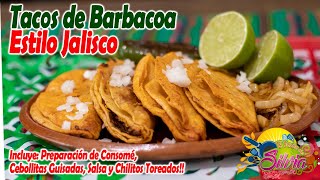 Tacos de Barbacoa Estilo Jalisco  ElSazóndeSilvia [upl. by Lleuqram]