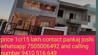 3 BHK 1200sqft duplex luxury villa north facing on 25 Feet Road near Eco town Ganpati Vihar [upl. by Nats]