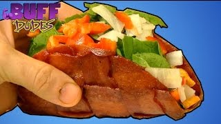 Bacon Taco Recipe  Taco Shell made of Bacon [upl. by Dnamra244]