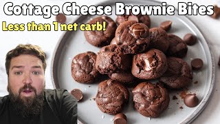 Fast amp Easy Cottage Cheese Keto Brownie Bites  Simple delicious Keto dessert Ready in 20 minutes [upl. by Solon]