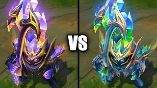 Crystalis Indomitus Nautilus vs Mythic Chroma Skin Comparison League of Legends [upl. by Nirrok504]