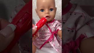 Baby Born doll Carly stay at the doll Hospital toy doctor cart babyborndoll shorts [upl. by Glory]