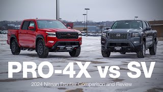 2024 Nissan Frontier SV vs Pro4X  Comparison and Review [upl. by Gnav]