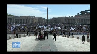 Inno allAmore  Incontro dellAC con papa Francesco in Piazza San Pietro 25042024 [upl. by Fisch]