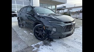 Black 2022 Chevrolet Blazer RS Review  Wolfe Calgary [upl. by Weintrob]