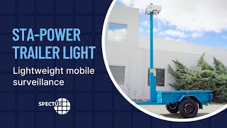 Spectur STAPower Trailer Light Lightweight mobile surveillance platform [upl. by Ahtoelc]