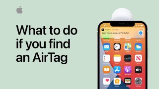 What to do if you find an AirTag  Apple Support [upl. by Montano]