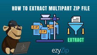 How to Extract Split ZIP Files Online Z01 Z02 Z03 [upl. by Yruok]