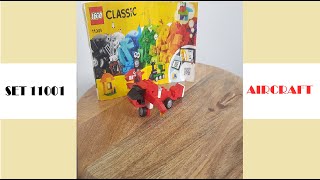 13  Aircraft  Lego Classic  Set 11001  Stop Motion [upl. by Sadnak]