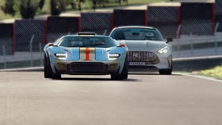 Ruffian GT40 vs MercedesBenz AMG GT 2024 at Mugello [upl. by Antonin439]