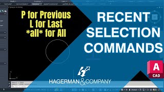 AutoCAD Recent Selection Commands Explained Previous Last and ALL [upl. by Aniled]
