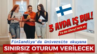 Finlandiya’da üniversite okuyan yüksek lisans yapanlara KALICI oturum verilecek [upl. by Tiernan147]