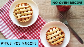 Eggless Apple Pie recipe 🍎🥧  Apple pie in cooker recipe [upl. by Saw76]