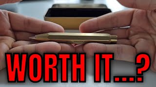 Kaweco Brass Sport 07mm Mechanical Pencil Review [upl. by Eluk]