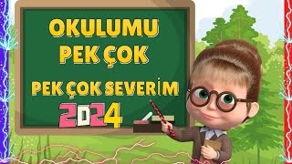 Okulumu Pek Çok Pek Çok Severim Şarkısı 2024  Maşa ile Koca Ayı Şarkıları ve Videoları 5 funny [upl. by Annavoj]