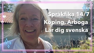 14724 Språkfika med promenad i Köping och Arboga Lär dig svenska svenskamedmarie [upl. by Hephzipah]