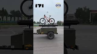 2024 NEW Rooftop Tent On Camper Trailer MINI RV Offroad Camping amp Glamping Bike Bicycle rooftoptent [upl. by Emmuela38]