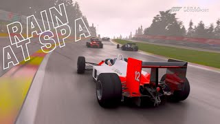 Rain at Spa Francorchamps Classic F1 Style Racing  Forza Motorsport  No Commentary [upl. by Jaymie]