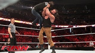 Dean Ambrose vs Braun Strowman Raw Aug 31 2015 [upl. by Anaicilef809]