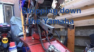 Yamaha XT660R rebuild series Day 01  Stripping Her Down [upl. by Melton]