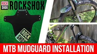 How to Install an MTB Mudguard  Close ups amp Review [upl. by Temirf]