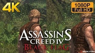 4K vs 1080p Graphics Comparison  Assassins Creed 4 Black Flag [upl. by Isewk]