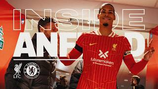 Inside Anfield Liverpool 21 Chelsea  BRILLIANT tunnel cam footage [upl. by Nemzaj]