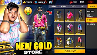 Free Fire All New Rare Bundles In Gold😍 I Got Everything In My I’d NOOB To PRO🤑 Garena Free Fire [upl. by Hewet]