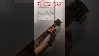 Jimi Hendrix  Hey Joe  Chords Akordy TAB rock guitar akord guitarist [upl. by Hobbie]