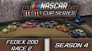 NASCAR Stop Motion MampM Cup Series S4 Race 2 FedEx 200 [upl. by Glenden]