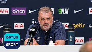 FULL PRESSER Ange Postecoglou Harry Kane Spurs captaincy Maddison and Brentford opener [upl. by Saretta867]