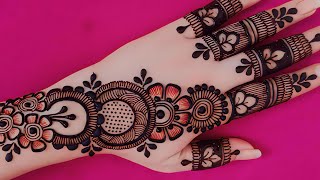 New Stylish mehndi design  Simple Henna design  Mehndi designs  Cone designs  Mehandi design [upl. by Kurtis]