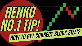 No1 TIP FOR USING RENKO CHARTS HOW TO GET THE CORRECT BLOCK SIZE [upl. by Holder]