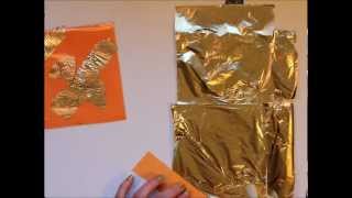 How to create vintage gold foil paper [upl. by Stovall]