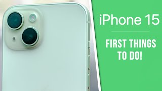 iPhone 15  First 17 Things To Do Tips amp Tricks [upl. by Asile]