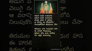 Tirumala vasa songtrendingshortstelugulordramstatustelugushortsviral [upl. by Odnesor]