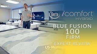 Serta iComfort Hybrid Blue Fusion 100 Firm Mattress Expert Review [upl. by Anasiul]