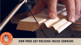 How Pros Cut Molding Inside Corners [upl. by Soane]