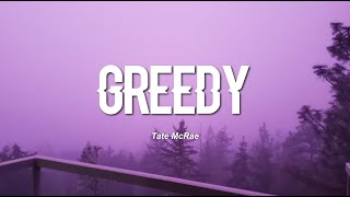 Tate McRae  greedy Lyrics [upl. by Anert]