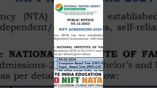 NIFT 2024  Admission Process  Last Date to Register  IGNITE INDIA EDUCATION [upl. by Rebba]