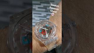 Swatch Random Ghost Clear Plastic Wristwatch watchoftheday wristwatch wristroll [upl. by Dud]