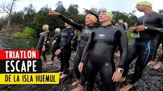 COMO ESCAPAR DE UNA ISLA Y TERMINAR EN UNA CERVECERÍA Triatlon Escape de la Isla Huemul 2018 [upl. by Lonna]