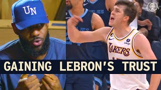 LeBron James on Trusting Austin Reaves [upl. by Berlin798]