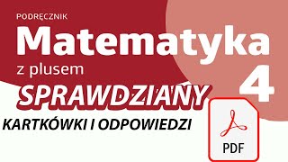 Matematyka z plusem 4 Testy i sprawdziany PDF Kartkówki [upl. by Eintirb]