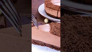 Easy amp Delicious NoBake Chocolate Cake Recipe dessert chocolate cake cheesecake yogurt shorts [upl. by Tem]