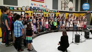 Tibbott 2nd Graders Sing quotEn Nuestra Tierra Tan Lindaquot [upl. by Ettenad]