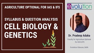 Agriculture Optional for IAS amp IFS  Syllabus Analysis  Part7 Cell Biology and Genetics [upl. by Dobb]