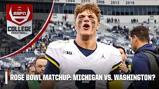 Michigan vs Washington Potential Rose Bowl matchup  Countdown to GameDay [upl. by Chrystel]