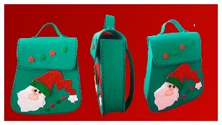 COMO HACER DULCERO DE NAVIDAD PARA NIÑOS MOCHILA DULCERO DE FOAMI FACIL [upl. by Weisler693]